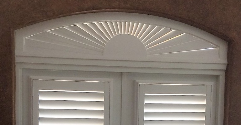 Perfect Eyebrow Window Treatments Sunburst Shutters Denver