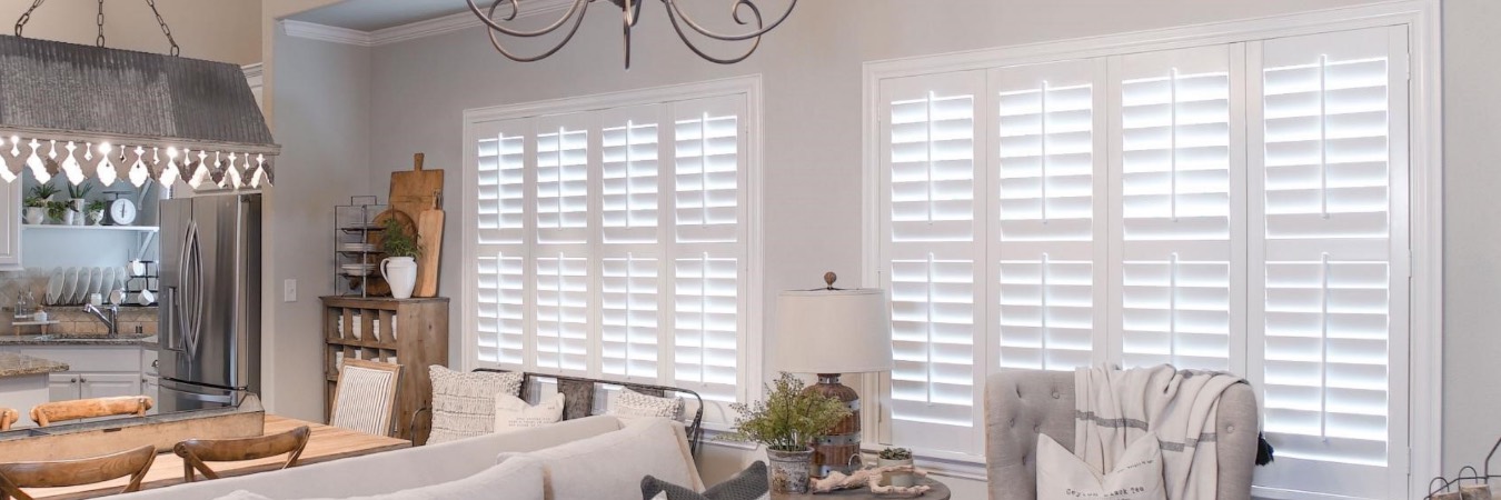 Interior shutters in Commerce City kitchen