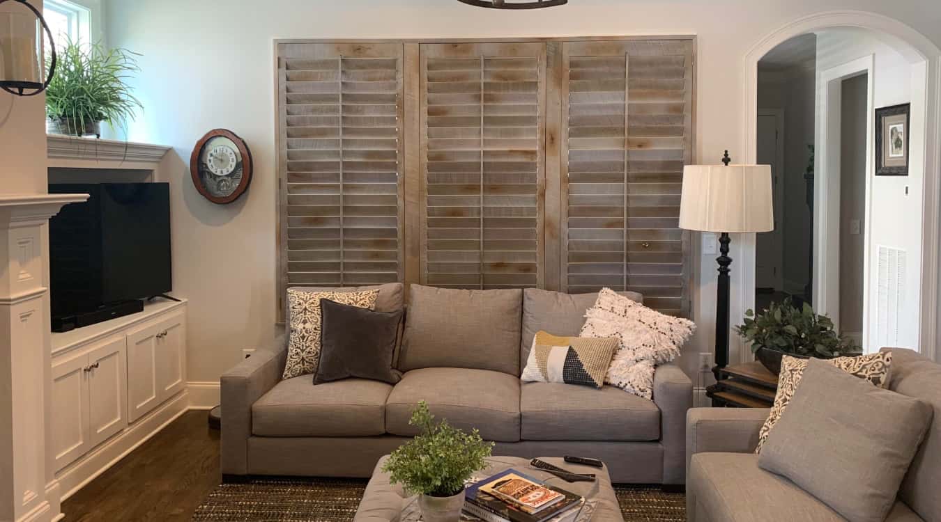 Reclaimed wood shutters in Denver