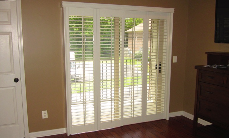 Sliding Glass Door Shutters In Denver Sunburst