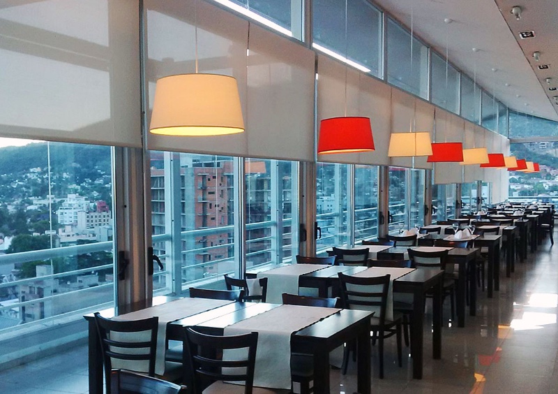 Shades in restaurant