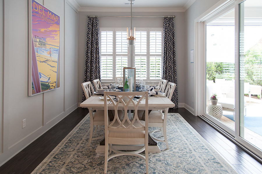 New art adds flair and new vibes to any living space. A large art print on a dining room wall