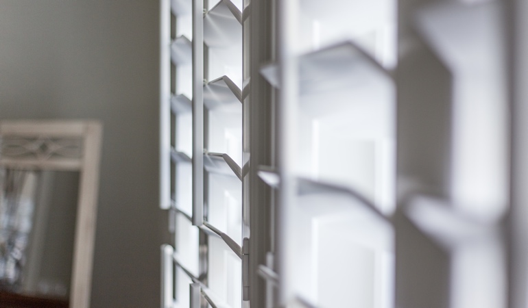 Your faux wood should have solid louvers if you want energy efficiency and a solid wood feel. Faux Wood Plantation Shutters in Denver